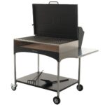 Famur BK 10 Elite – Holzkohle- und Holzkohlebrikett- Grill 2 in 1 – Gitter mit 8 mm-Drehgrillstäben