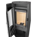 Justus Austin 7 Kaminofen 7 kW – Speckstein, Korpus Schwarz – Bild 4