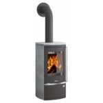 Justus Reno R Dauerbrandofen 6 kW – Speckstein, Korpus Stahl Gussgrau, mit Luftautomatik – Bild 4
