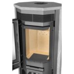 Justus Usedom 7 Kaminofen 7 kW – Speckstein, Korpus Gussgrau – Bild 4