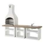 Palazzetti Brioni – Outdoor-Küche aus Beton für den Außenbereich