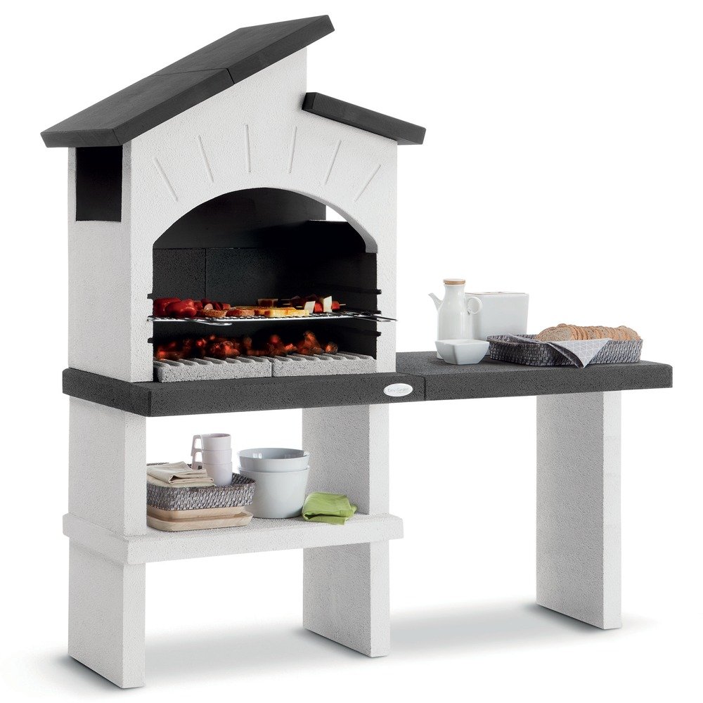 palazzetti-ravello-holz-grillkamin-aus-beton-principale.jpg Palazzetti Ravello – Holz-Grillkamin aus Beton – Grillrost 68x40 cm – Bild 1