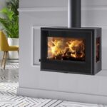 Panadero Java Wall Wand-Kaminofen Stahl Schwarz 8 kW