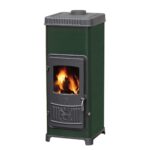 Plamen Dora 10N Werkstattofen mit Herdplatte Grün 7,2 kW