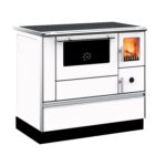 Wamsler Westminster K76F-90 Küchenherd 7,6 kW – Weiß, Backfach links, Stahlplatte