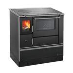Wamsler Westminster K76F-90 Küchenherd 7,6 kW – Schwarz, Backfach rechts, Stahlplatte