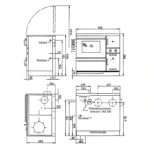 Wamsler K 148 F wasserführender Holzherd 23 kW – Anthrazit, Backfach rechts – Bild 6