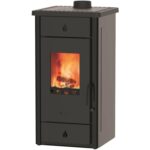 Wamsler Luke II Kaminofen 8 kW mit Kochplatte – Anthrazit